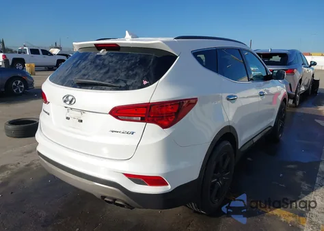 2018 Hyundai Santa Fe Sport 2.0T из США, поврежденный, VIN 5NMZU4LA8JH075036